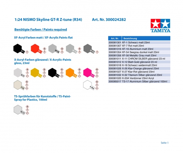 1:24 NISMO Skyline GT-R Z-tune (R34) 1:24 NISMO Skyline GT-R Z-tune (R34)