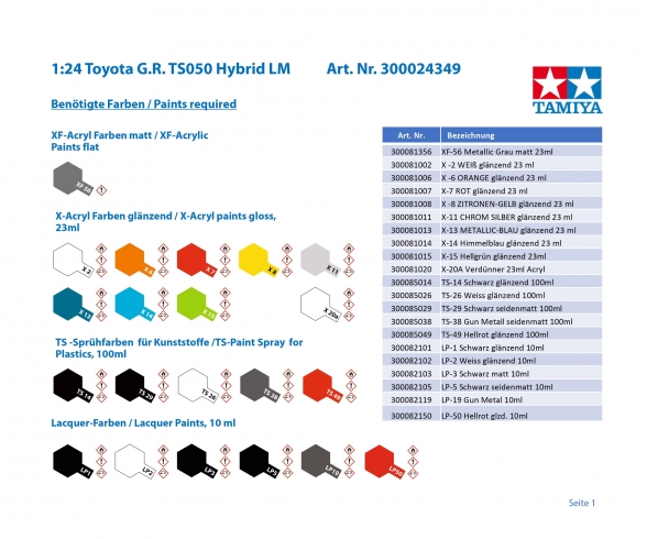 1:24 Toyota G.R. TS050 HYBRID 1:24 Toyota G.R. TS050 HYBRID