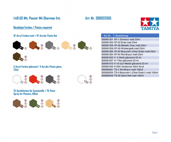 1:48 US Med.Tank M4 Sherman earl. 1:48 US Med.Tank M4 Sherman earl.