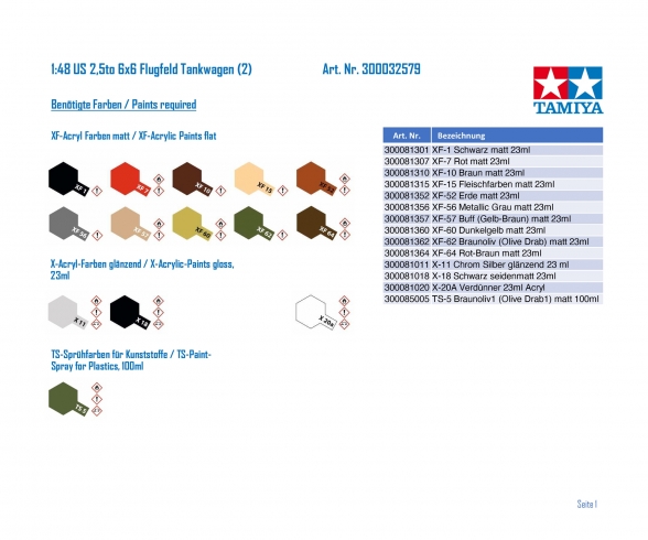 1:48 US 2,5to 6x6 Flugfeld Tankwagen (2) 1:48 US 2,5to 6x6 Flugfeld Tankwagen (2)