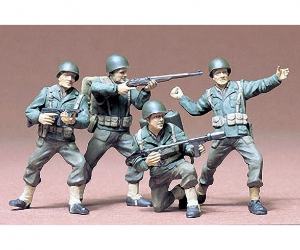 1:35 WWII Figuren-Set US Army Infant.(4) 1:35 WWII Figuren-Set US Army Infant.(4)