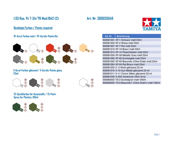 1:35 Sov.Tank T-34/76 Mod.1942 (2) 1:35 Sov.Tank T-34/76 Mod.1942 (2)