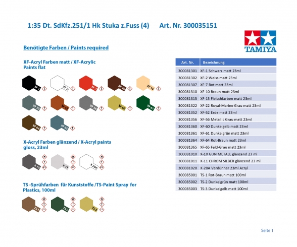 1:35 Ger. SdKfz.251/1 Hk Stuka z.Fuss(4) 1:35 Ger. SdKfz.251/1 Hk Stuka z.Fuss(4)