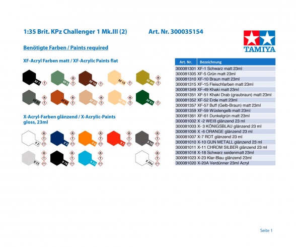 1:35 Brit. KPz Challenger 1 Mk.III (2) 1:35 Brit. KPz Challenger 1 Mk.III (2)