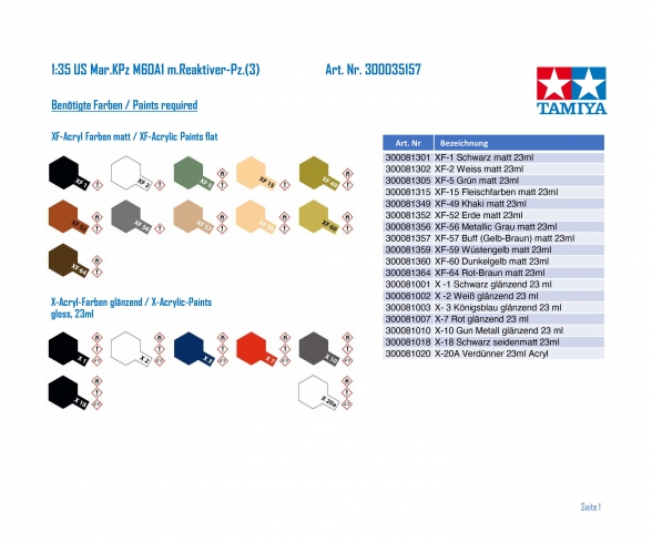 1:35 US Mar.MBT M60A1 w/Reacti. Armor(3) 1:35 US Mar.MBT M60A1 w/Reacti. Armor(3)