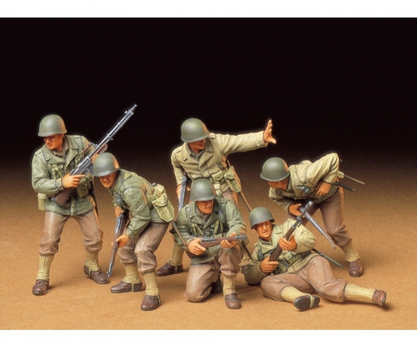 1:35 Fig-Set US Infantry Assault (6) 1:35 Fig-Set US Infantry Assault (6)