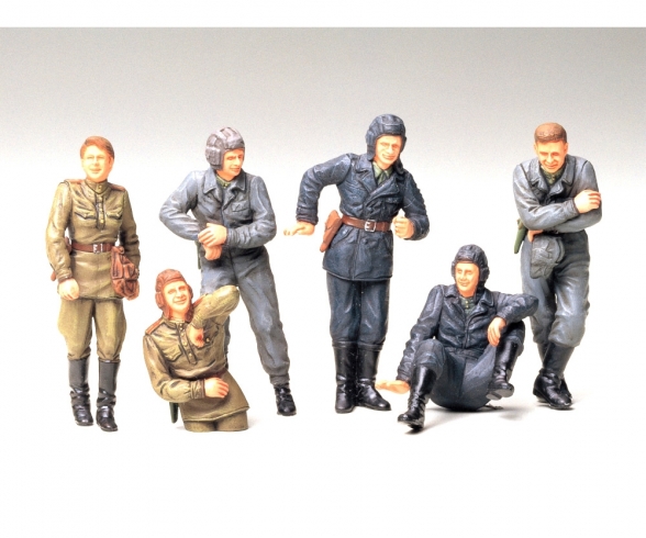 1:35 WWII Fig-Set Rus.Pz-Besat.i.Ruhe(6) 1:35 WWII Fig-Set Rus.Pz-Besat.i.Ruhe(6)