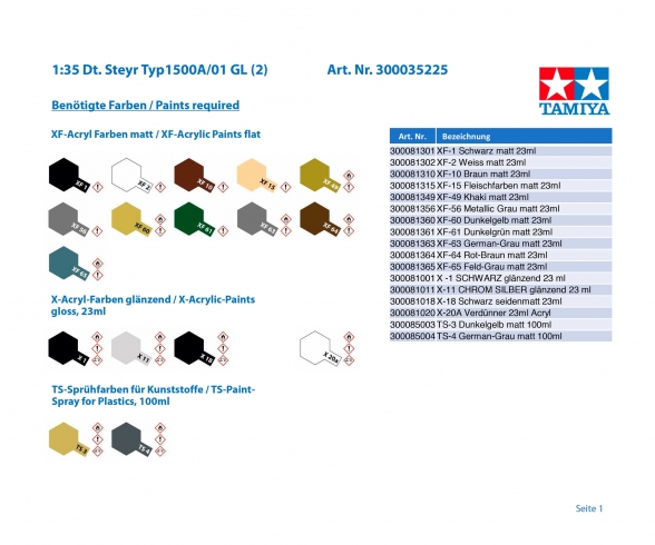 1:35 WWII Ger.Steyr Typ1500A/01 GL (2) 1:35 WWII Ger.Steyr Typ1500A/01 GL (2)