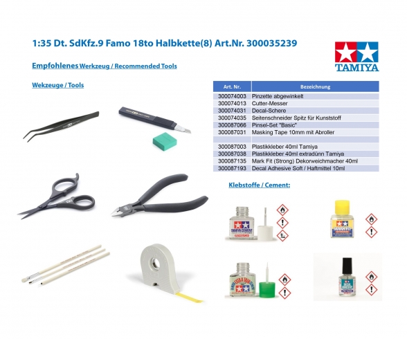 1:35 Dt. SdKfz.9 Famo 18to Halbkette(8) 1:35 Dt. SdKfz.9 Famo 18to Halbkette(8)