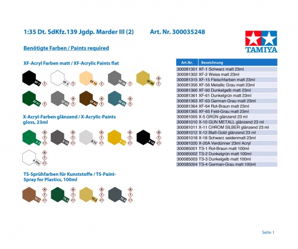 1:35 Ger. SdKfz.139 Tank De.MarderIII(2) 1:35 Ger. SdKfz.139 Tank De.MarderIII(2)