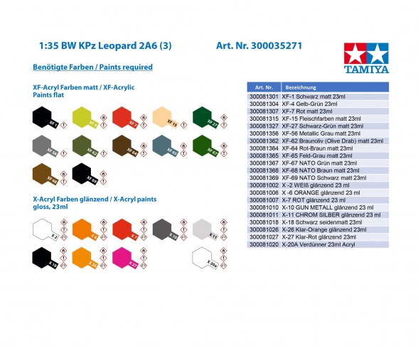 1:35 Bundeswehr Leopard 2A6 (3) 1:35 Bundeswehr Leopard 2A6 (3)