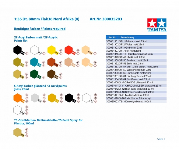 1:35 Ger. 88mm Flak36 North Africa (8) 1:35 Ger. 88mm Flak36 North Africa (8)