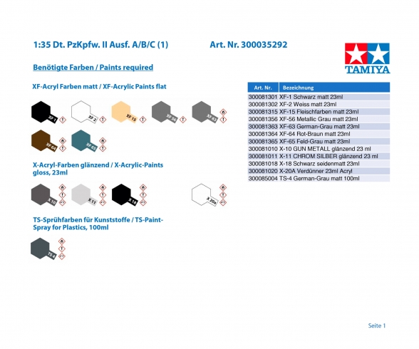 1:35 Ger. PzKpfw. II Ausf. A/B/C (1) 1:35 Ger. PzKpfw. II Ausf. A/B/C (1)