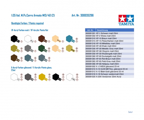 1:35 Ital. MTk. Carro Armato M13/40 (2) 1:35 Ital. MTk. Carro Armato M13/40 (2)