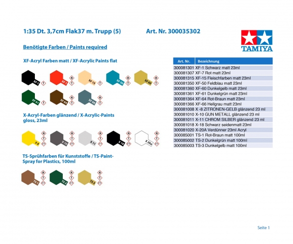 1:35 WWII Ger. A-Acr. Gun37 w/Crew (5) 1:35 WWII Ger. A-Acr. Gun37 w/Crew (5)
