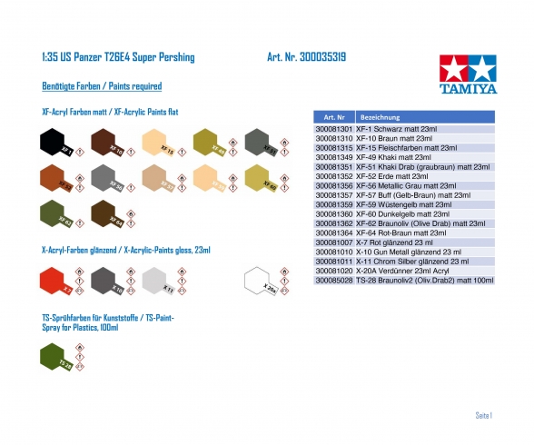 1:35 WWII US Tank T26E4 Super Pershing 1:35 WWII US Tank T26E4 Super Pershing