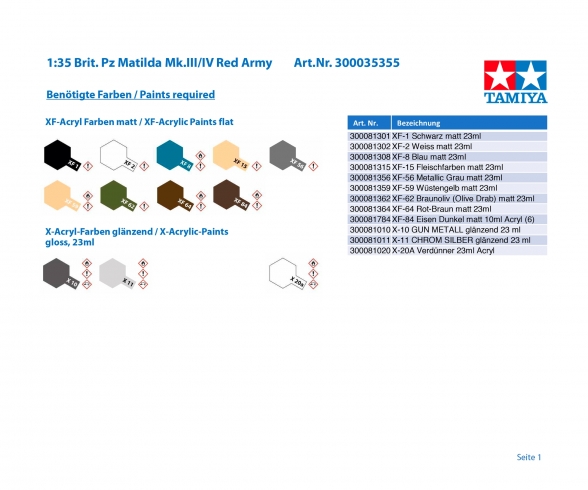 1:35 Brit. Pz Matilda Mk.III/IV Red Army 1:35 Brit. Pz Matilda Mk.III/IV Red Army