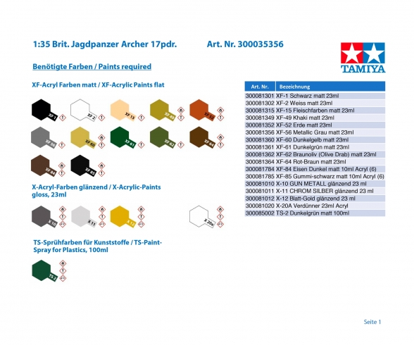 1:35 Brit. Jagdpanzer Archer 17pdr. 1:35 Brit. Jagdpanzer Archer 17pdr.
