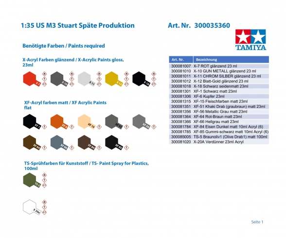 1:35 US M3 Stuart Späte Produktion 1:35 US M3 Stuart Späte Produktion