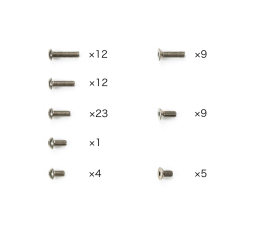 TC-01 Titanium Screw Set TC-01 Titanium Screw Set