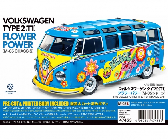 1:10 RC VW Bus Type 2 T1 Flower Power 1:10 RC VW Bus Type 2 T1 Flower Power