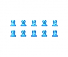 Alum. Ball Nut blue 5mm Alum. Ball Nut blue 5mm