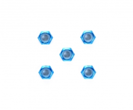DB-01 3mm Thin Alum.Lock Nut (5)Bl.an. DB-01 3mm Thin Alum.Lock Nut (5)Bl.an.