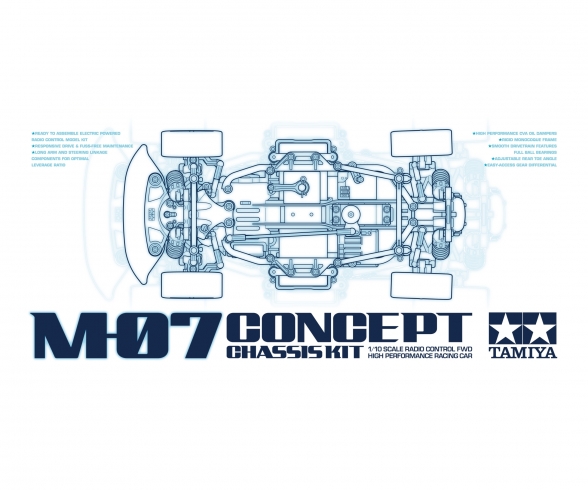 1:10 RC M-07 Concept Chassis Kit 1:10 RC M-07 Concept Chassis Kit