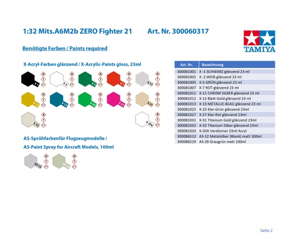 1:32 Mits.A6M2b ZERO Fighter 21 1:32 Mits.A6M2b ZERO Fighter 21