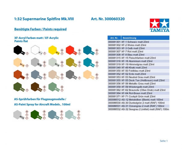 1:32 Supermarine Spitfire Mk.VIII 1:32 Supermarine Spitfire Mk.VIII