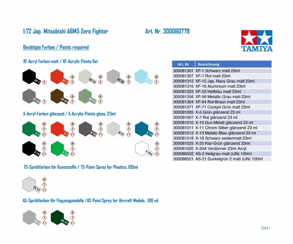 1:72 Jap. Mitsubishi A6M5 Zero Fighter 1:72 Jap. Mitsubishi A6M5 Zero Fighter