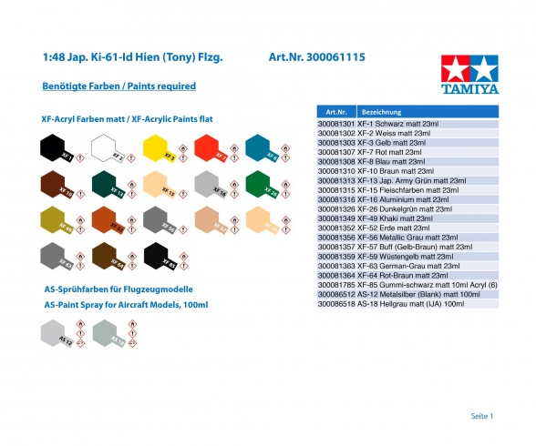 1:48 Jap. Ki-61-I d Hien 1:48 Jap. Ki-61-I d Hien