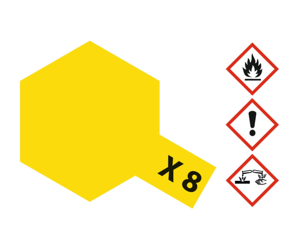X -8 Zitronen-Gelb glänzend 23 ml X -8 Zitronen-Gelb glänzend 23 ml
