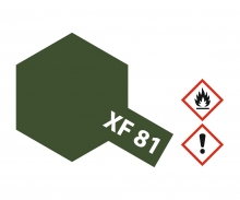 XF-81 Flat Dark Green 2 RAF 10ml (VE 6) XF-81 Flat Dark Green 2 RAF 10ml (VE 6)