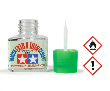 Tamiya Extra Thin Cement w/Brush 40ml Tamiya Extra Thin Cement w/Brush 40ml