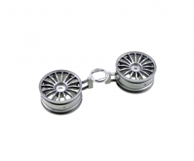 1:10 Felgen (2) 16-Speichen grau 26mm 1:10 Felgen (2) 16-Speichen grau 26mm