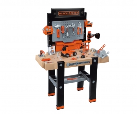  Smoby - Black&Decker DIY One Children's Workbench, Workshop, 79  Accessories, Includes Tools Such as Hammer, Screwdriver, from 3 Years  (7600360732) : Toys & Games