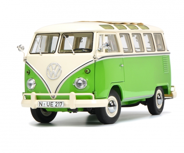 VW T1b Samba, grün/weiss, 1:18 VW T1b Samba, grün/weiss, 1:18
