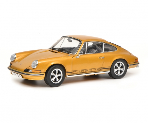 Porsche 911 S Coupé 1973, gold metallic, 1:18 Porsche 911 S Coupé 1973, gold metallic, 1:18