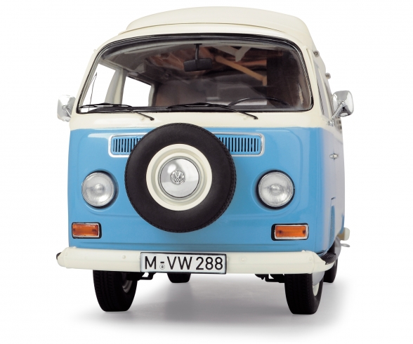 VW T2a camping bus, blue white, 1:18 VW T2a camping bus, blue white, 1:18