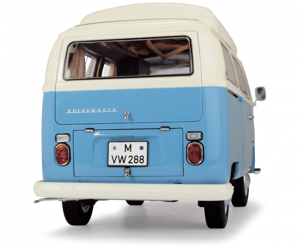 VW T2a camping bus, blue white, 1:18 VW T2a camping bus, blue white, 1:18
