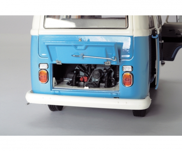 VW T2a camping bus, blue white, 1:18 VW T2a camping bus, blue white, 1:18