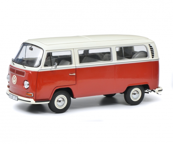 VW T2a Bus L, rot-weiß, 1:18 VW T2a Bus L, rot-weiß, 1:18
