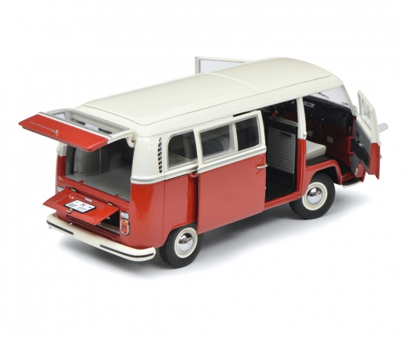 VW T2a Bus L, rot-weiß, 1:18 VW T2a Bus L, rot-weiß, 1:18