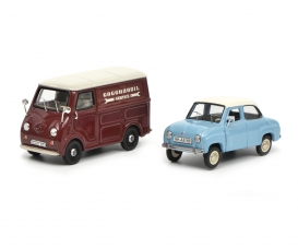 Set "Goggomobil" Goggo Limousine and Goggo box van, 1:43 Set "Goggomobil" Goggo Limousine and Goggo box van, 1:43