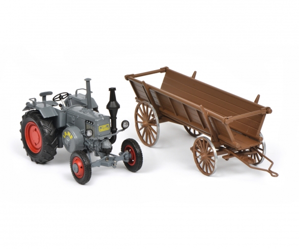 Lanz Bulldog w. hay trailer 1:32 Lanz Bulldog w. hay trailer 1:32