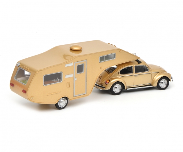 VW Käfer 1200 with caravan trailer, 1:43 VW Käfer 1200 with caravan trailer, 1:43