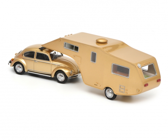VW Käfer 1200 with caravan trailer, 1:43 VW Käfer 1200 with caravan trailer, 1:43