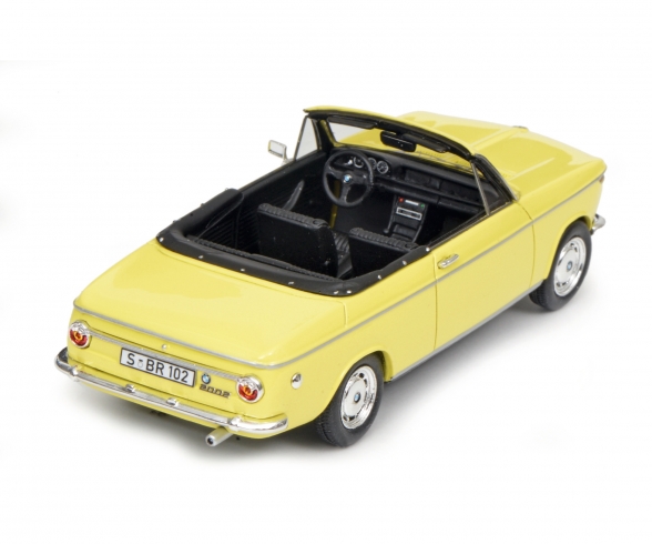 BMW 2002 Cabrio 2/2 (Baur), yellow, 1:43 BMW 2002 Cabrio 2/2 (Baur), yellow, 1:43