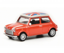 Mini Cooper "Union Jack", rot weiß, 1:64 Mini Cooper "Union Jack", rot weiß, 1:64